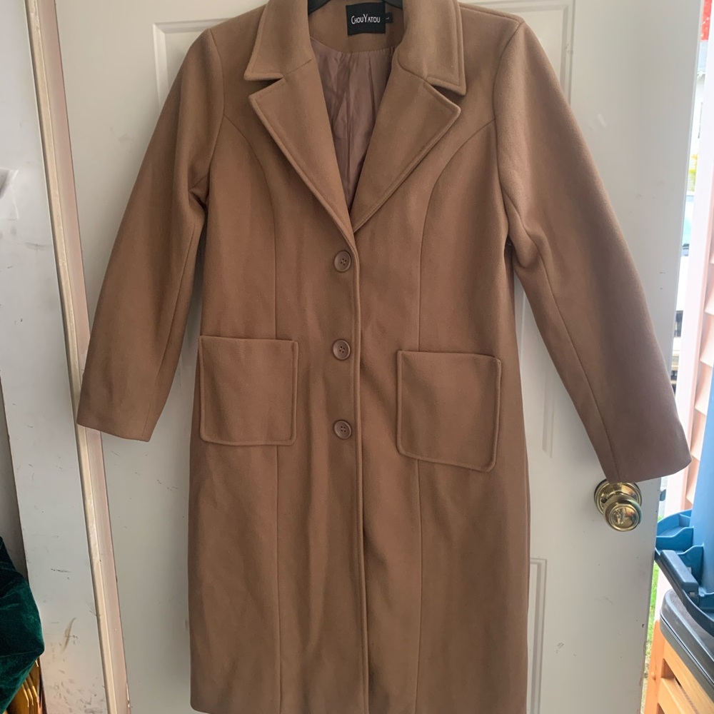Classic Camel Trench Coat - image 8